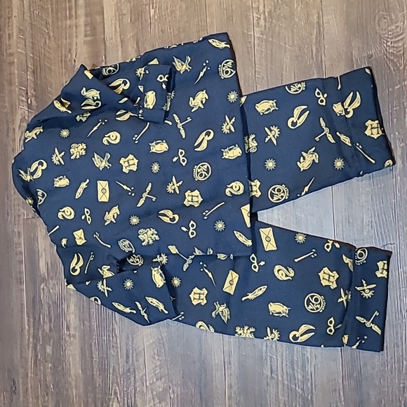 PBK Pottery Barn Kids Wizarding World Harry Potter Navy Pajamas 2 Toddler - Picture 4 of 4